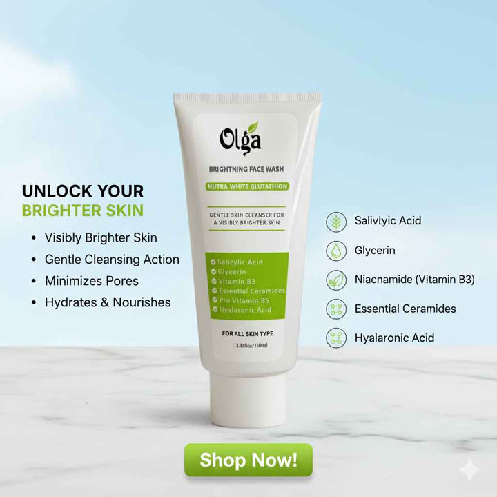 NUTRA WHITE GLUTATHION BRIGHTENING FACE WASH